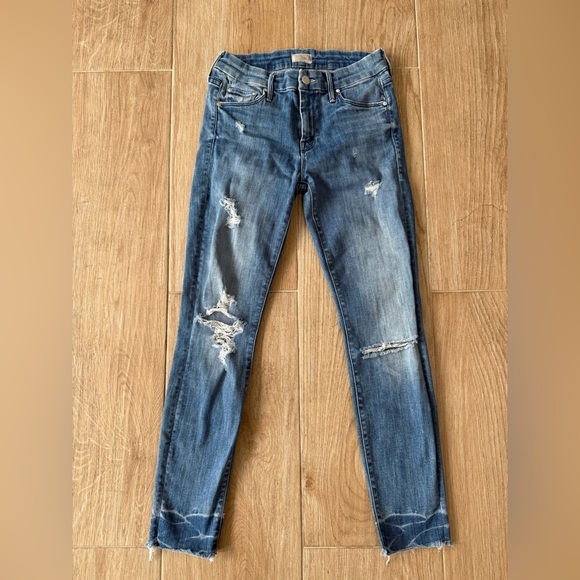 MOTHER Denim The Looker Ankle Fray Jean - Picture 2 of 5
